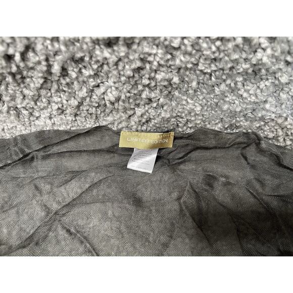 Women Scarf Gray Sequin Sparkly One Size 23in X 32 In Acrylic - Picture 4 of 11